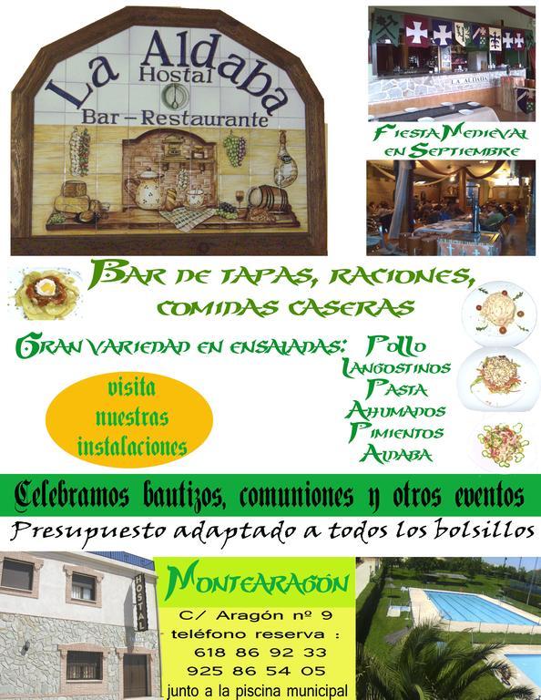 Hotel Hostal La Aldaba Montearagon Zewnętrze zdjęcie