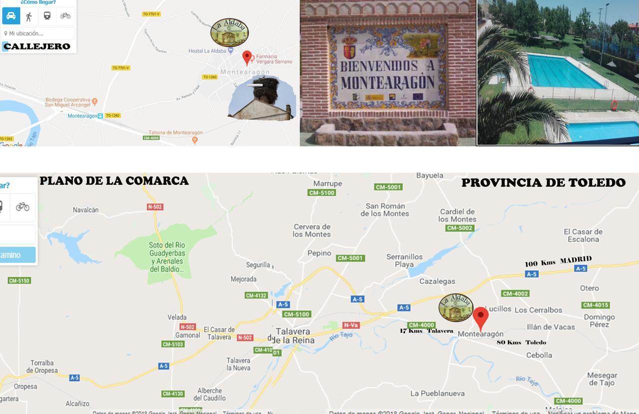 Hotel Hostal La Aldaba Montearagon Zewnętrze zdjęcie